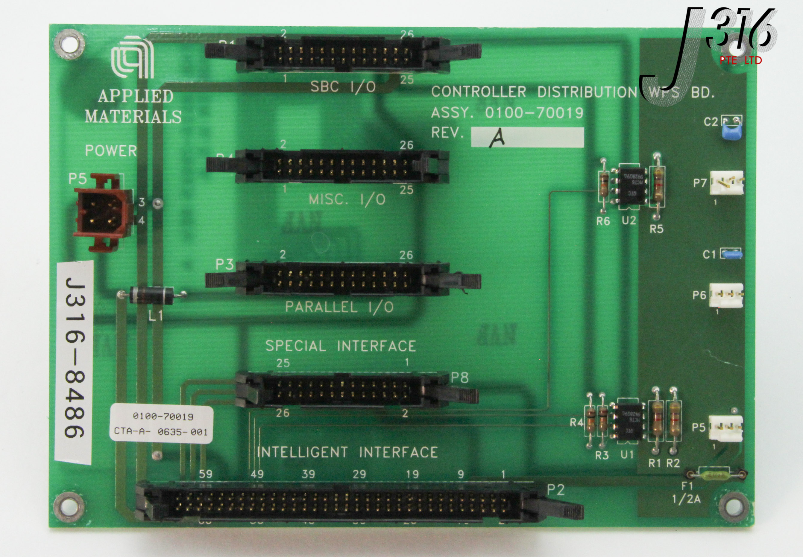 【オーダー】　じゅん　リクエスト2点 8486 APPLIED MATERIALS PCB CONTROLLER DISTRIBUTION WPS BOARD 0100